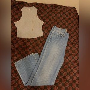 Woman Denim Flares/ Flared jeans. Size 10/30, light wash